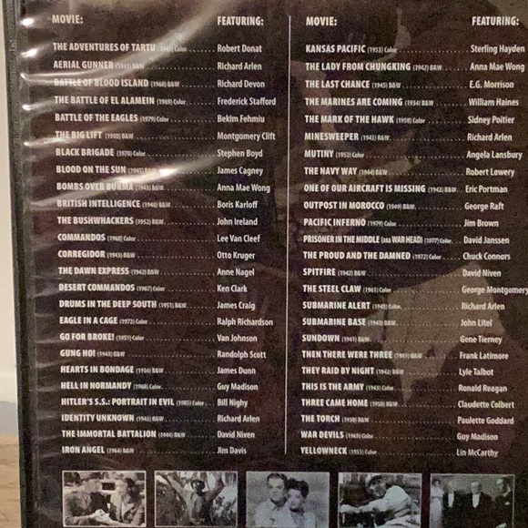 Dvd lot military combat action intrigue war 28 DVDs - discs total fully listed - Picture 3 of 9